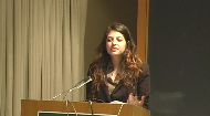 
	Daniella Sloane, currently studying at Dartmouth College, explains the difference of viewing g-d, and our responsibilities, through the eyes of Martin Buber, Emmanuel Levinas, and Baruch Spinoza. 

	
	

	This presentation was delivered at the Sinai Scholars Academic Symposium 2010.
	The Sinai Scholars Symposium is a yearly conference for university students, hosted by the Sinai Scholars Society.  Students from around the world gather with an esteemed panel of Ivy League professors, world-class Torah scholars and experts in their field to study, discuss and present their thoughts on various subjects that deal with Judaism and the modern world.  Each student prepares an academic paper which they present to their colleagues and a panel of judges.