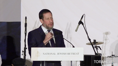 
	This address was delivered at the 16th annual National Jewish Retreat. For more information and to register for the next retreat, visit: Jretreat.com.