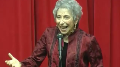 
	Peninnah Schram, well-known storyteller & author, is Professor of Speech and Drama at Yeshiva University’s Stern College. Vibrantly elegant in her storytelling, she tells Jewish stories of wisdom and wit. Her latest book is an illustrated anthology, THE HUNGRY CLOTHES AND OTHER JEWISH FOLKTALES (Sterling Publ