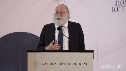 
	This lecture was delivered at the 16th annual National Jewish Retreat. For more information and to register for the next retreat, visit: Jretreat.com.