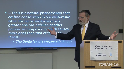 
	
		This video was graciously provided by the Office of the Chief Rabbi Lord Sacks.
		
	
		 
	
		There are a number of ways to stay connected with the Chief Rabbi:
		
	
		
			Visit his website – chiefrabbi.org – to subscribe to his mailing list