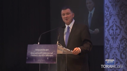 
	Mr. Yuli Edelstein addresses the annual Shluchim conference. He recalls the sacrifice of the Chabad shluchim in Soviet Russia during his imprisonment there and the influence of the Lubavicher Rebbe during his time at the Knesset.

	 
	
.