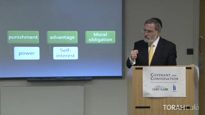 
	
		This video was graciously provided by the Office of the Chief Rabbi Lord Sacks.
		
	
		 
	
		There are a number of ways to stay connected with the Chief Rabbi:
		
	
		
			Visit his website – chiefrabbi.org – to subscribe to his mailing list